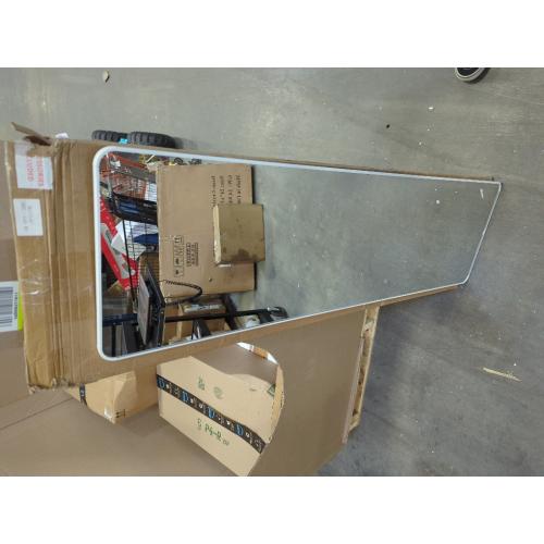 Over The Door Full Length Mirror - 14 x 48, Rounded Corner, Yellow