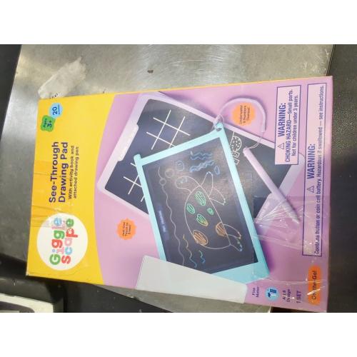 See Through Drawing Pad - Mint - Gigglescape&ABS Material, Enhances Fine Motor Skills, Doodle Mats & Boards