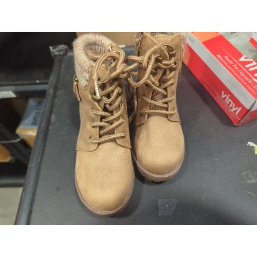 Size 10 Color brown fur lined boots