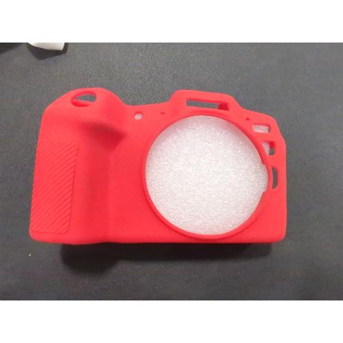 Pocoukate Case for Canon EOS R100 Camera, Soft Silicone Protective Cover Skin with EOS R100 Screen Protector Accessories for Canon EOS R100 Mirrorless Camera Silicone Case - Red