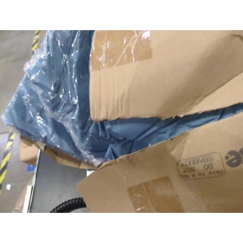 Newwiee 12 Pcs Patio Outdoor Cushion Covers Replacement Waterproof Stretch Sofa Couch Cushion Covers Washable Individual Couch Slipcovers Set Furniture Protector for Pets(20-27 Inch,Gray Blue)