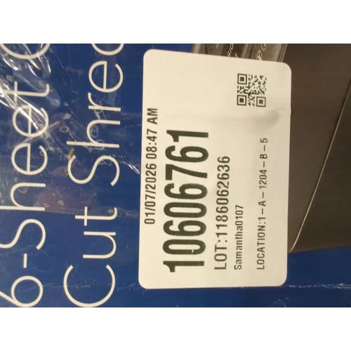 Insignia™ - 6-Sheet Crosscut Shredder - Black