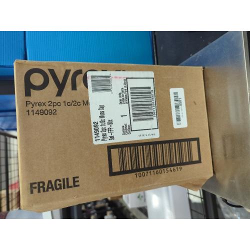 Pyrex Prepware 2-Piece Glass Measuring Set, 1 and 2-Cup, 2 Pack, Clear