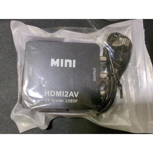 HDMI to RCA, 1080p HDMI to AV 3RCA CVBs Composite Video Audio Converter Adapter Supports PAL/NTSC for TV Stick, Chromecast, Apple TV, PC, Laptop, Xbox, HDTV, DVD-Black