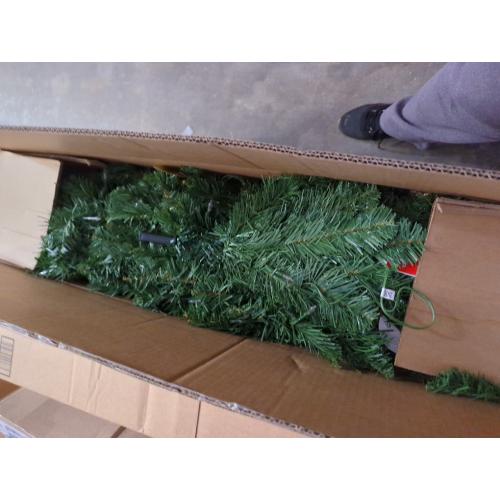 6ft Artificial Christmas Tree Premium Pine Xmas Tree with 1000 Branch Tip, 1 Minute Christmas Tree Unlit Realistic Holiday Party Decor for Home Office, Foldable Stand, Easy Assembly