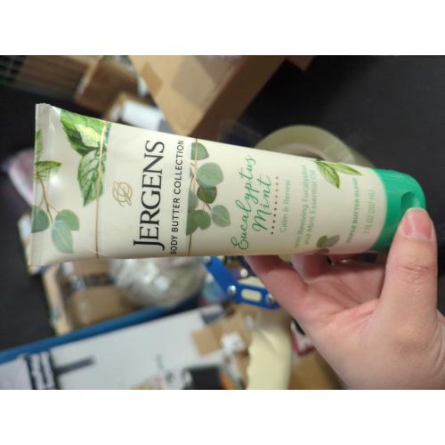 Jergens Eucalyptus Mint Body Butter, Moisturizer Helps Relieve Stress, Lotion For All Skin Types Eucalyptus - 7 fl oz