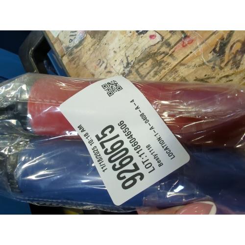 LED Bathroom Sink Faucet, Brushed Gold Waterfall Single Hole Handle Vanity Faucets for Sinks 1 Hole with Metal Pop Up Drain and 2 Water Supply Lines, Open Glass Spout