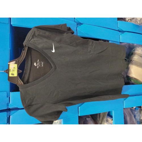 Size Small Color Black Nike Womens DRI-FIT Short Sleeve V-Neck
