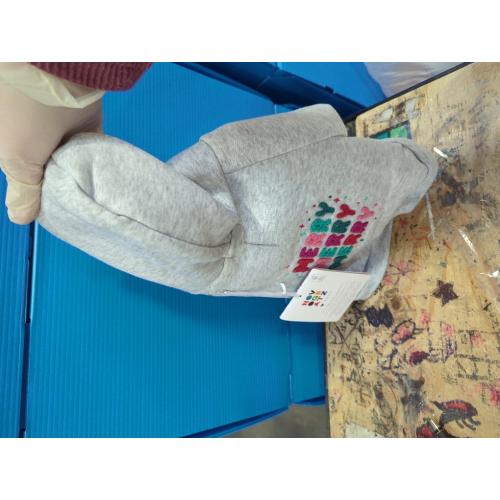 Comfortable Polycotton Dog Hoodie: Soft, Lightweight Puppy Vest for Small and Large Dogs, Highlighting The Heartfelt 'I Only Love My Bed, My Mama, I'm Sorry' Slogan Print Grey XS