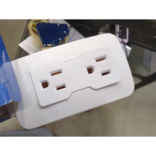 Size 22-34 EZ Outlet Electrical Outlet Extender: Access Hard-to-Reach Outlets! For Use Behind Couches, Nightstands, Desks, etc. USB-A, USB-C, two AC outlets. Extends 22-34. Safety Certified!