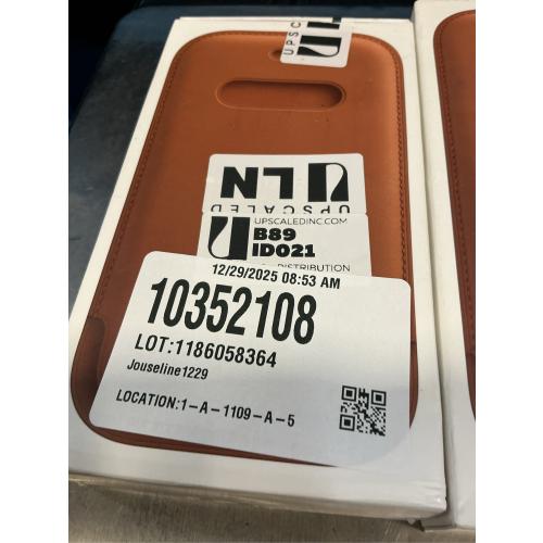 Official Leather Sleeve for MagSafe for iPhone 12 Pro Max - Saddle Brown