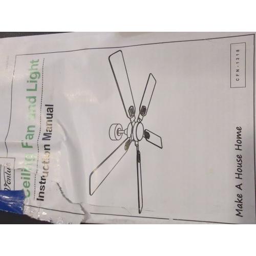 Black 52 VONLUCE Ceiling Fans with Lights and Remote, 52 Ceiling Fan with 5 Blades, 6-Speeds Noiseless Reversible DC Motor for Farmhouse Bedroom Indoor, Black