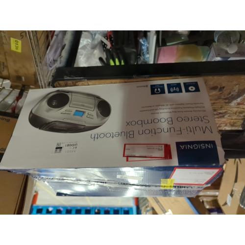 Insignia AM/FM Radio Portable CD Boombox with Bluetooth
