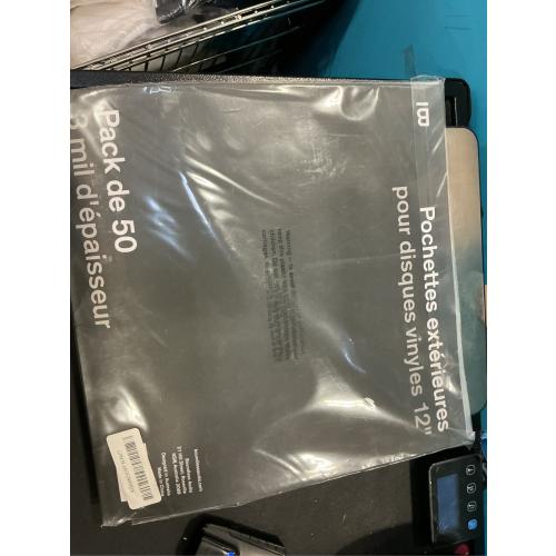 Boundless Audio Vinyl Record Sleeves - 50 x Premium Outer Vinyl Sleeves for Records - 12.75 x 12.75 Heavy Duty 3 Mil Thick Crystal Clear Polypropylene