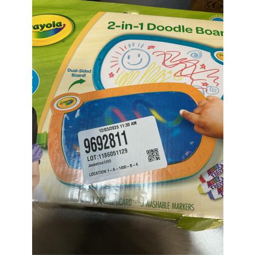 Crayola 2-in-1 Doodle Board for Toddlers, Squishy & Erasable Drawing Tablet, Educational Toddler Toy, Travel Activity, Sketching Pad, Gift for Kids