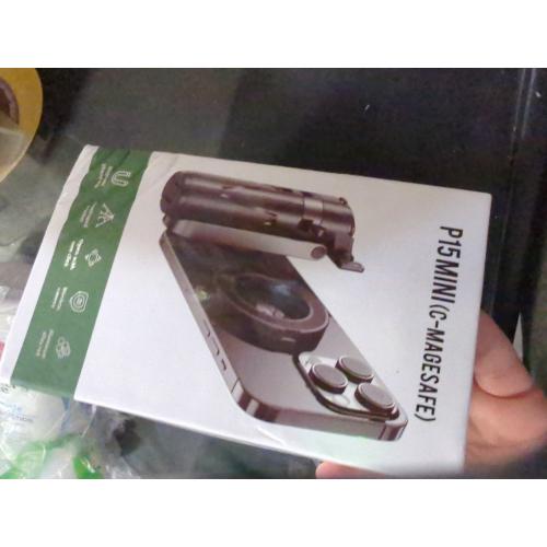 Magnetic Mini Phone Selfie Stick, Mag-Safe 4 in 1 Small Portable Pocket Tripod for iPhone/Android, with Removable Phone Clip, Remote & 2 Fill Light for Photograph/Live Streaming/Video Recording