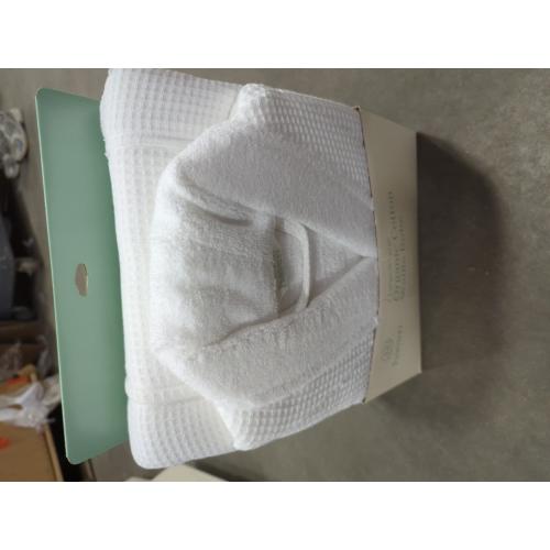 Haven Waffle Large/X-Large Organic Cotton Robe in White