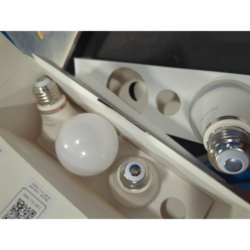 Philips 4pk Smart Wi-Fi 60W Multi-colored LED Light Bulbs A19: E26 Base, Voice Control, Dimmable, Compatible with Alexa, Google, Siri