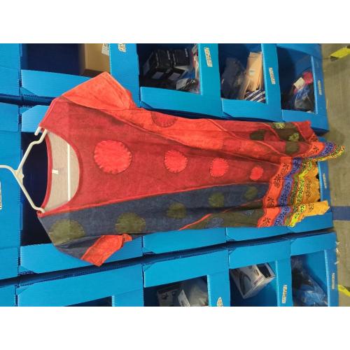 Size Large Women Summer Casual Maxi Dress Floral Printed Loose Pockets Short Sleeve Split Boho Dresses