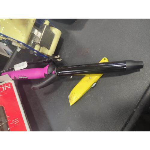 Color Pink and Black Revlon Easy Heat Precision Hair Curling Iron - 1