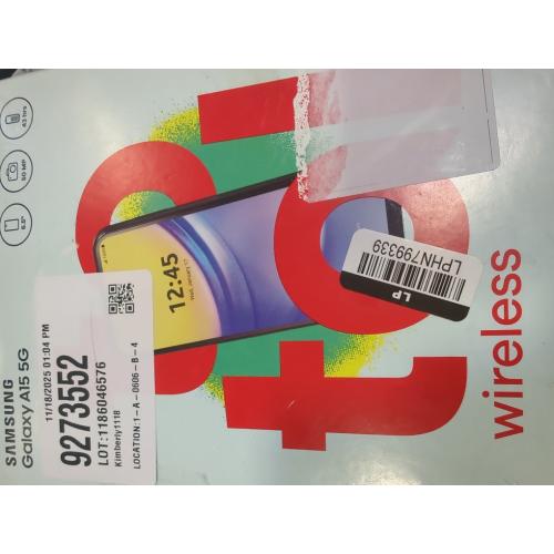 SAMSUNG Galaxy A15 5G A Series Cell Phone, AMOLED Display, Expandable Storage, Knox Security, US Version, 2024, Blue Black, for T-Mobile only (Renewed)
