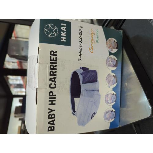HKAI Baby Hip Carrier, Mom’s Choice Award Winner, Baby Carrier with Adjustable Waistband & Breathable Mesh, Ergonomic Carrier with Non-Slip Hip Seat Surface for Newborns & Toddlers, Light Grey