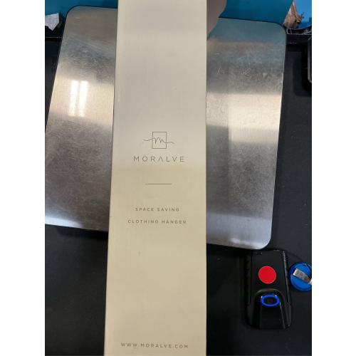 MORALVE Space Saving Hangers for Closet – 4 Pack European Beechwood 6-Tier Shirt Organizer with 360° Swivel Hook – Collapsible Clothes Hanger for Closet Organization (Hangers Not Included)