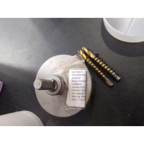 SALI 3-3/4(95mm) TCT Hole Saw Kit Tungsten Carbide Tipped Hole Saw Drill Bit with Titanium-Plated Pilot Drill bit for Metal, Stainless Steel, Iron, Wood, Plastic