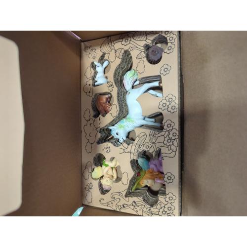 WILD PIXY Baby Miniature Fairy Garden Set – Springtime Fairy Accessories Kit with Gorgeous Fairies and Animals, Indoor/Outdoor Figurines in Designer Gift Box, Perfect for Garden Decor