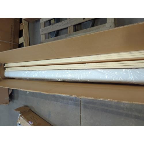 Belo Upholstered Platform Queen White Bed