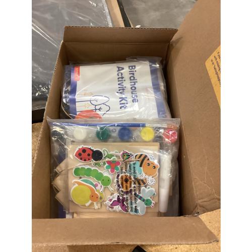 Birdhouse Kit - 15 Unfinished Wood Bird Houses for Children to Paint - Wood Craft Project Kits for Kids - Wooden Arts & Craft for Girls & Boys