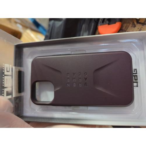 URBAN ARMOR GEAR UAG Designed for iPhone 12 Pro Max Case [6.7-inch Screen] Sleek Ultra-Thin Shock-Absorbent Civilian Protective Cover, Eggplant