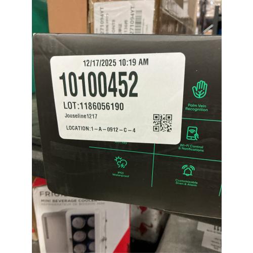 Wyze Palm Lock, Smart Door Lock with Palm Vein Recognition, Keyless Entry Smart Locks for Front Door, Keypad, Auto Lock, Dual Battery, Wi-Fi, Works with Alexa & Google, BHMA, IP53, Mechanical Key