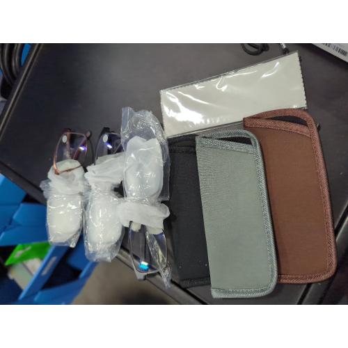 3 Pack Blue light Blocking Reading Glasses for Men, Stylish Metal Frame Readers