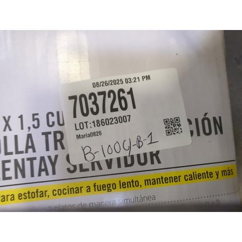 Bella 3X1.5QT Oval Triple Slow Cooker with Lid Rests