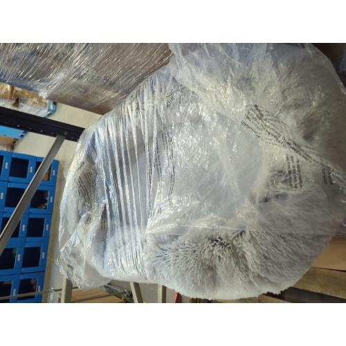 Best Friends by Sheri Shag Lounge Bed Calming Faux Fur Dog Bed, Frost, Large, 36 x 27