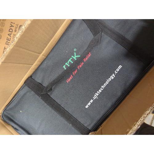 UTK Heating Pad,660nm Photon Light,Amethyst,Tourmaline and Jade Gemstone,Far Infrared Heat Pad,Adjustable Timer & Temperature(Pro21''x 39'')