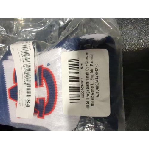 For Bare Feet Adult NCAA Surge Quarter Length Crew Socks - All Weather Performance - Men & Women - Enhance Your Team Footwear