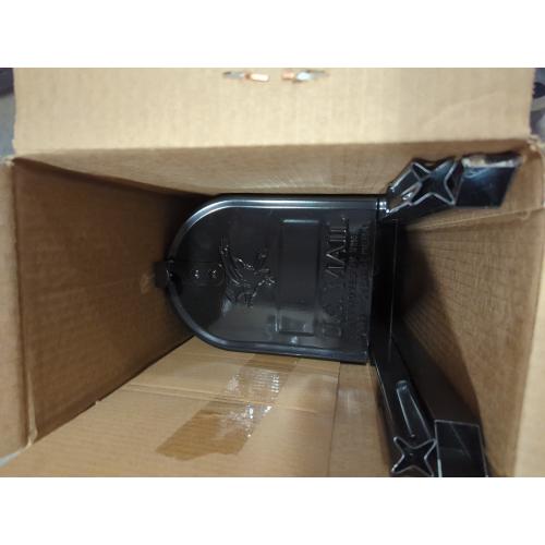 Architectural Mailboxes Mailbox-To-Go Classic Galvanized Steel Post Mount Black Mailbox