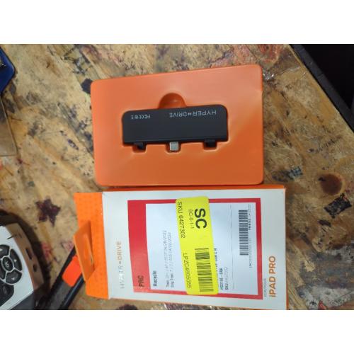 HyperDrive iPad Pro USB C Hub — 4-in-1 USBC Hub w/ 4K30Hz HDMI, USB-C 5Gbps 60W PD, USB-A 5Gbps, 3.5mm Audio Jack — Form-Fitting, Aluminum iPad Docking Station Compatible w/Air & Mini (Space Gray)