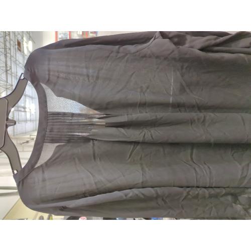 Size XL NYDJ Women's Plus Size Three-Quarter Sleeve Pintuck Blouse | Classic Lightweight Top, Black