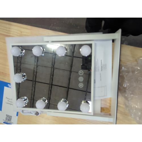 FUN DAY 12.135 x 14.75 9-LED Bathroom Vanity Mirror White