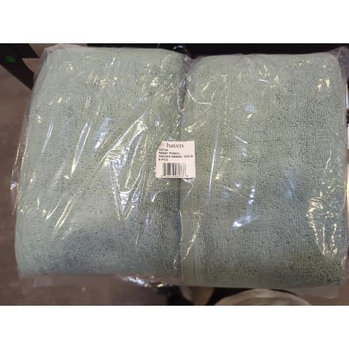 Haven Organic 6pc Cotton Terry Hand Towel in Chionis Green