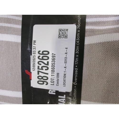 All-Clad Striped Dual Kitchen Towel in Titanium 3pk