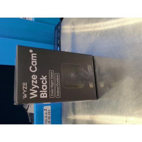 Cam v3 w 32GB SD Card, 1080p Plug-in Smart Security Camera, Color Night Vision, Motion Detection, 2-Way Audio, Compatible with Alexa, Google Assistant, Indoor/Outdoor, Wired, Black