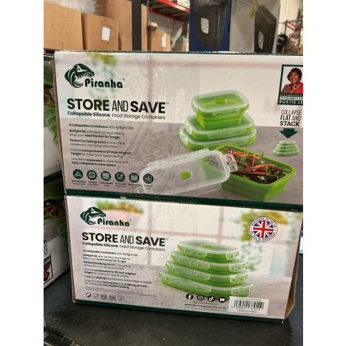 Collapsible Food Storage Containers | Silicone Food Storage Containers with Lids Stacking,8 Pack Travel Containers for Food, Collapsible Bowls with Lids, Foldable Storage Containers for Home Zorq