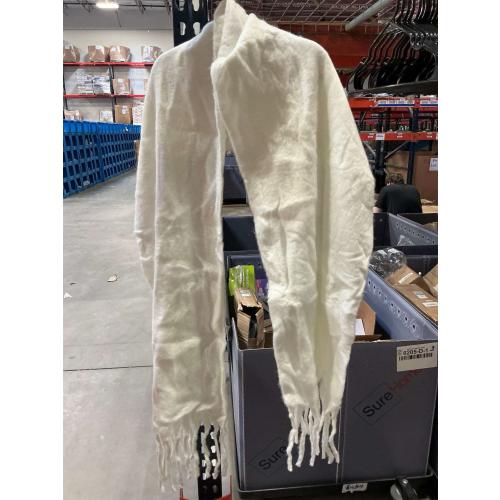 White Big Scarf Oversized Soft Fall Winter Thick Scarf Warm Shawl