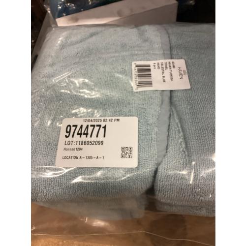 Haven Turkish Cotton Hand Towel in Celestial Blue 6PACK