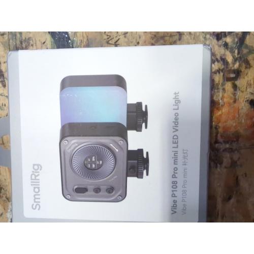 SMALLRIG Vibe P108 Pro RGB Video Light, Portable Led Camera Light for Photography, Cold Shoe Light, CRI95 , 2500-6500K, 12 Effects, Fill Light Accessories for Content Creator, Streaming