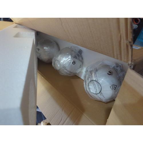 Brushed Nickel Bathroom Light Fixture 4 Lights Bathroom Vanity Lights Over Mirrors with Clear Glass Shade 30.7 inch Wall Sconce Lighting Bath(Exclude E26 Bulb)